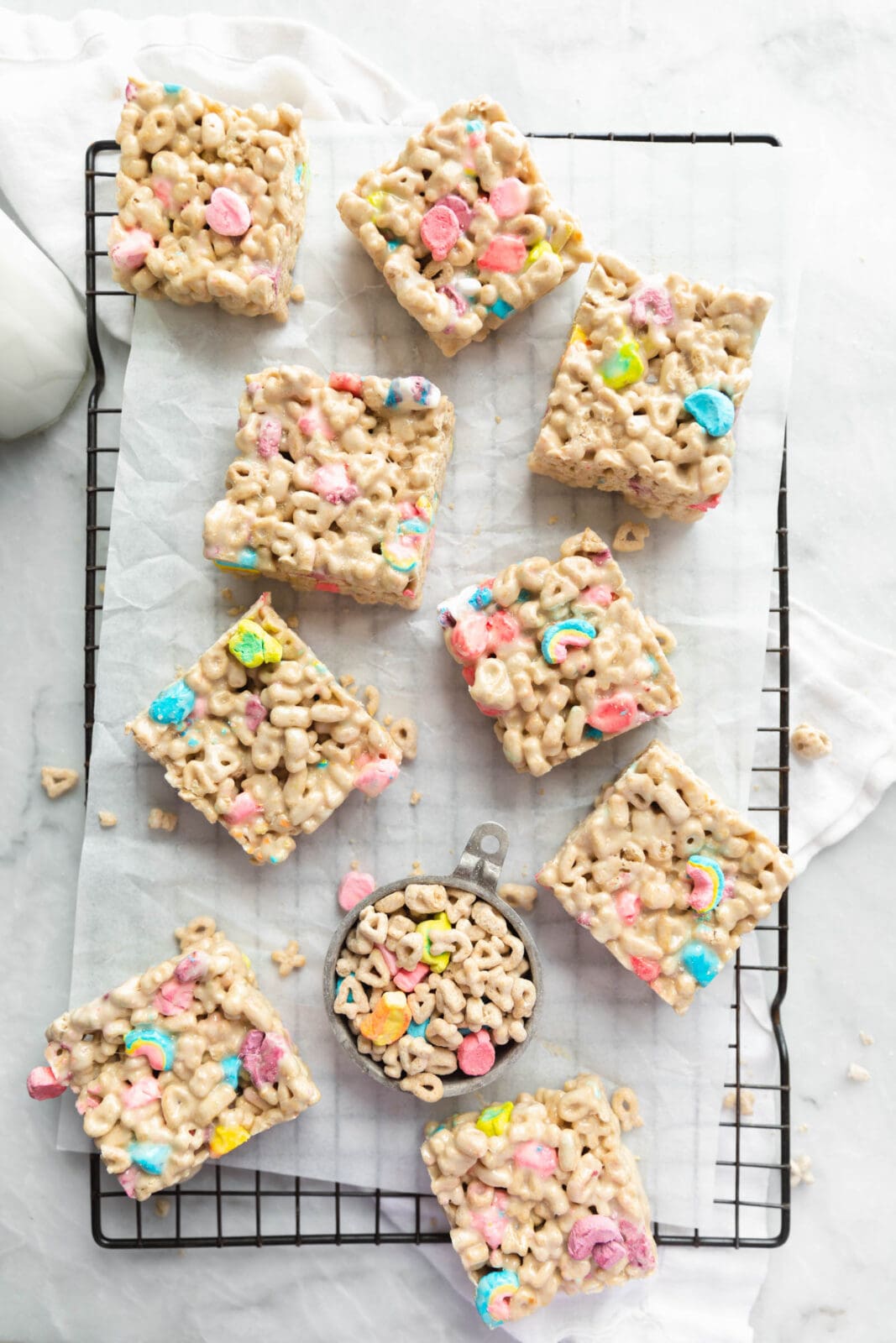 lucky charms rice krispie treats