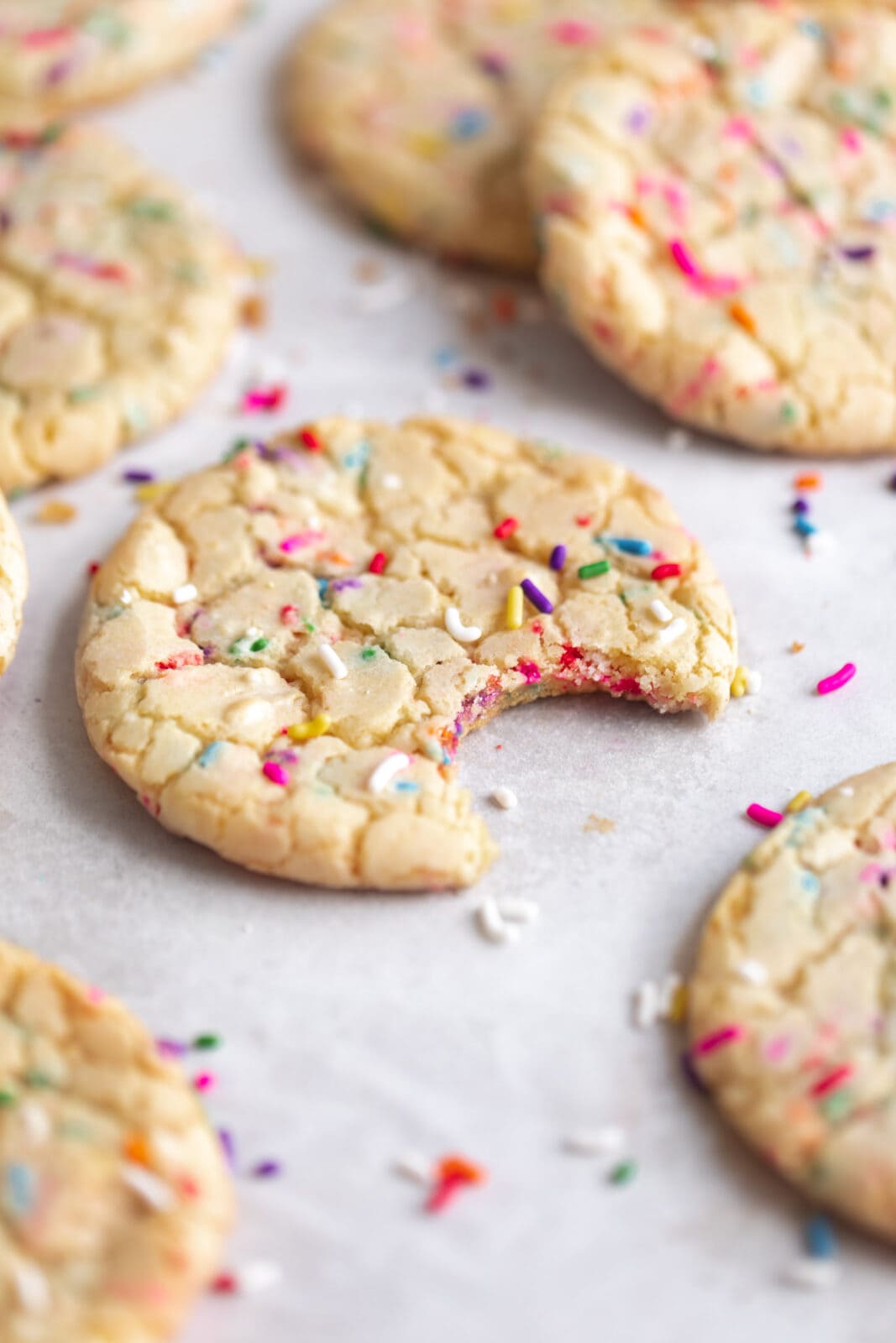 cake mix cookies with sprinkles
