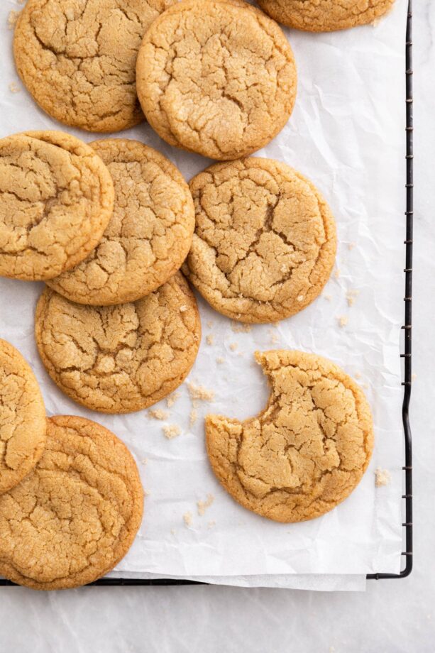 chipless chocolate chip cookies on a baking sheet