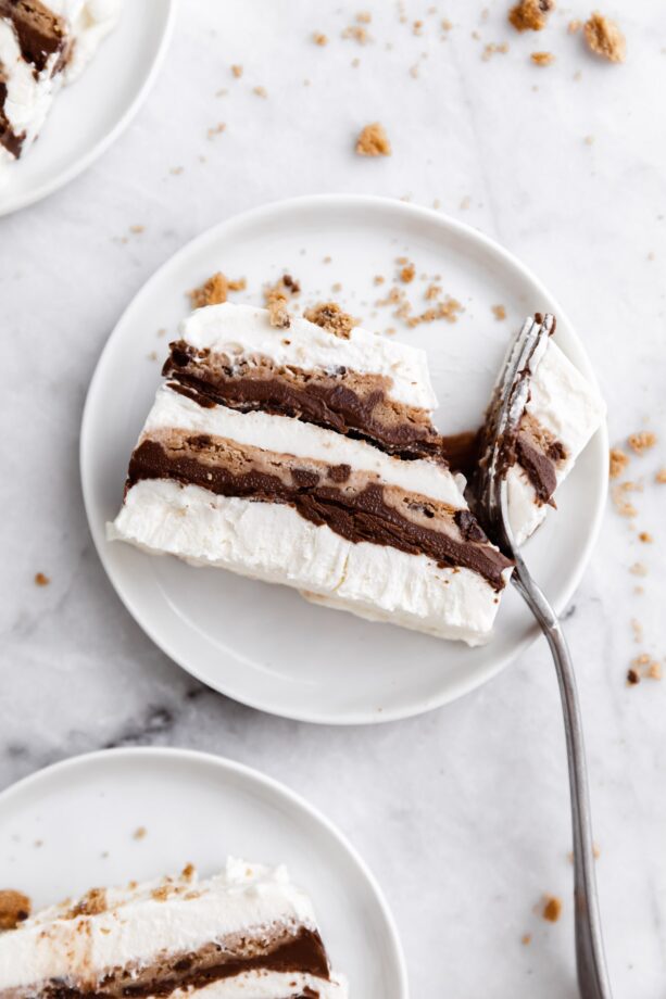 nutella chocolate chip cookie icebox cake