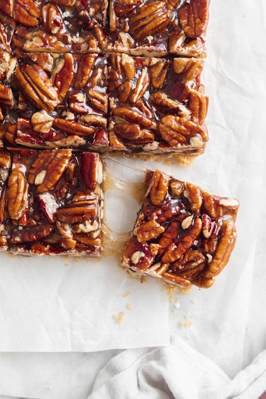 no bake pecan pie bars