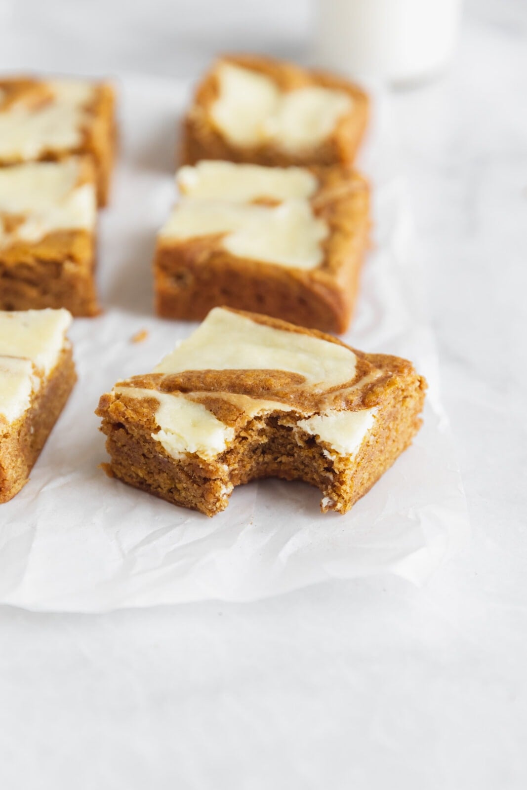 cheesecake swirl pumpkin bars