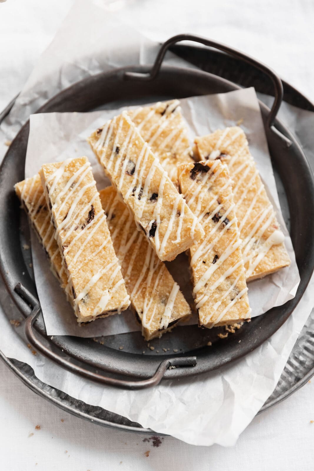 cranberry orange shortbread bars