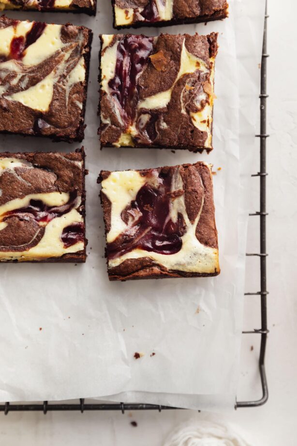 raspberry cheesecake brownies