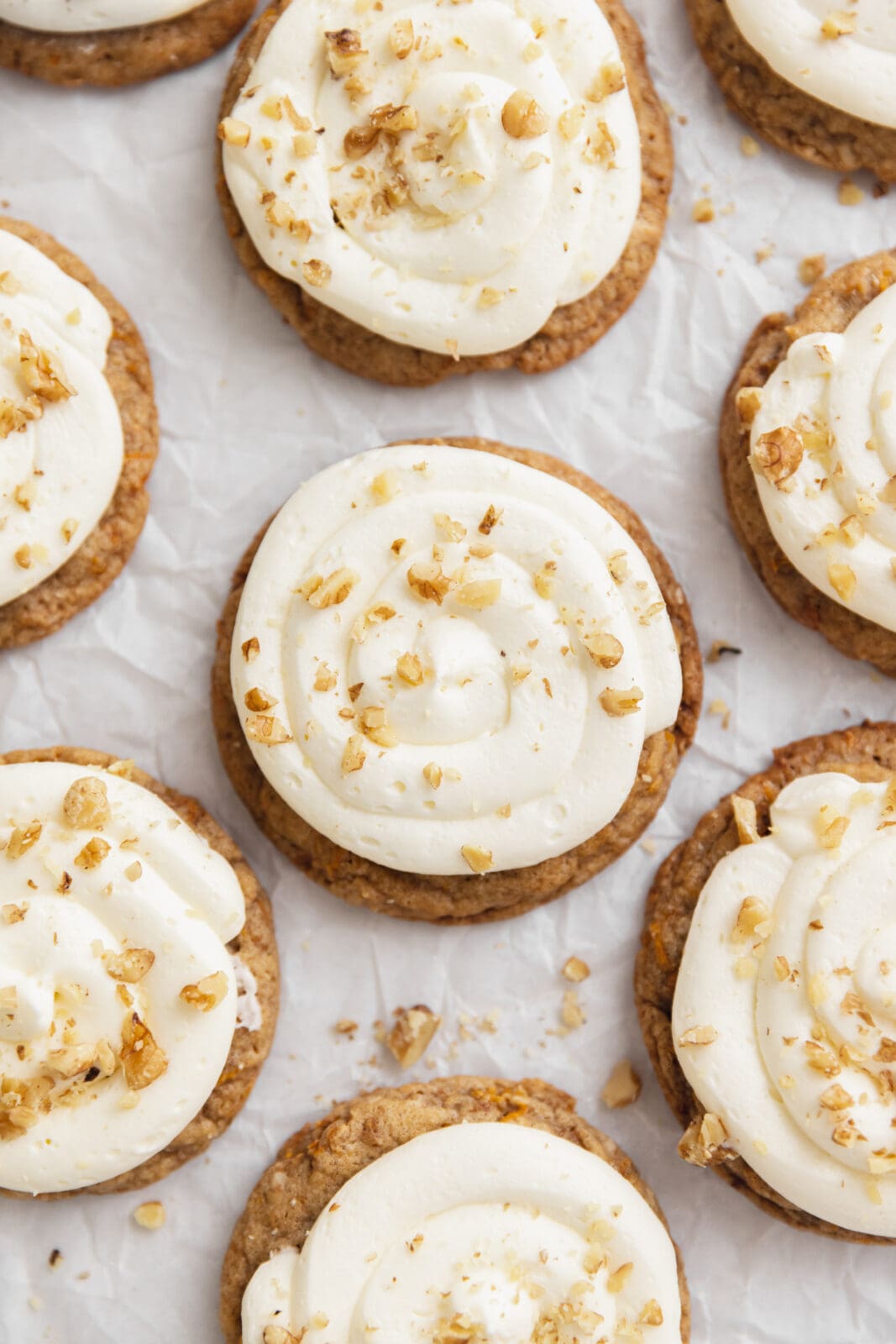 frosted carrot cake cookies