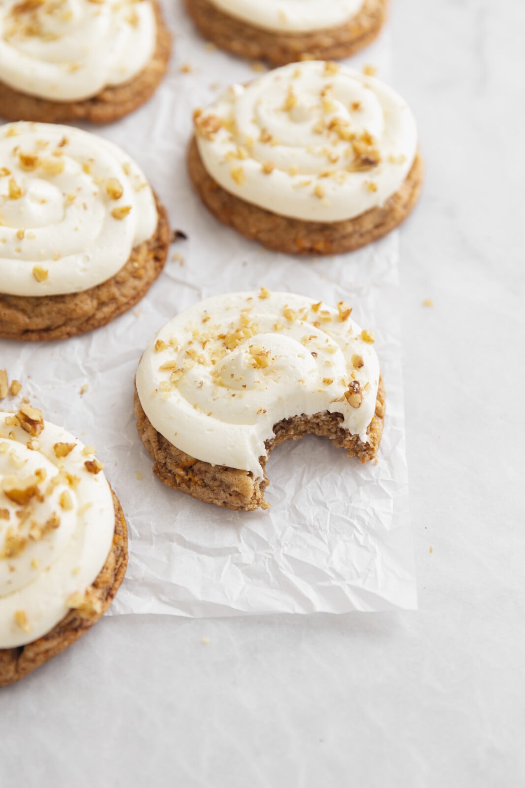 frosted carrot cake cookies