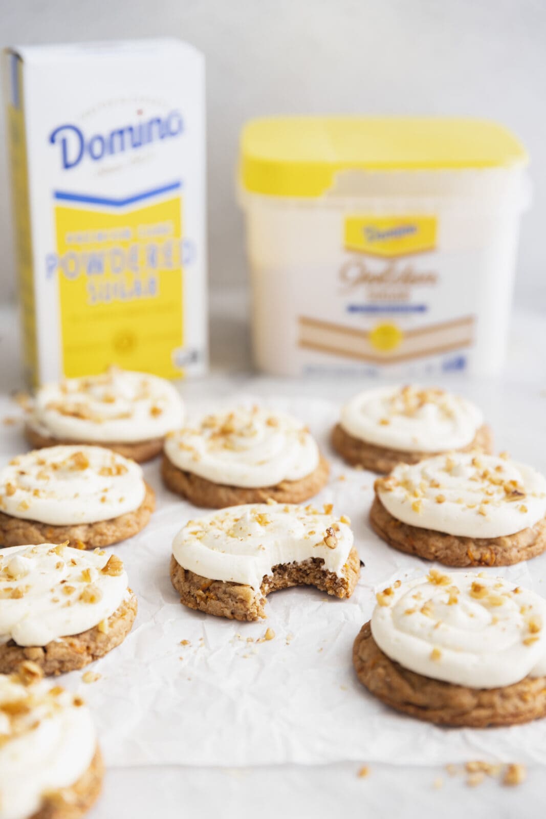 frosted carrot cake cookies