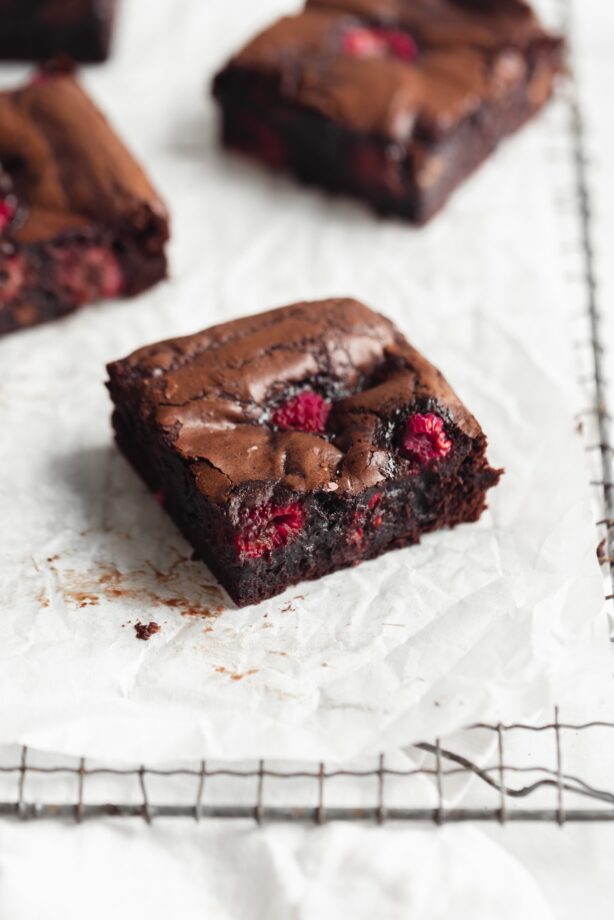 raspberry fudge brownies