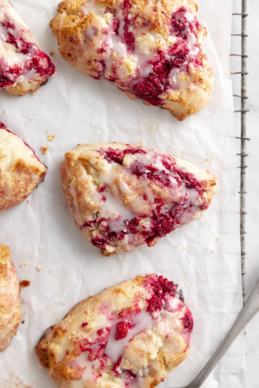 white chocolate raspberry scones