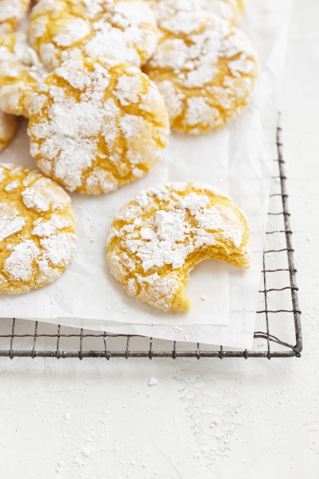 lemon crinkle cookies
