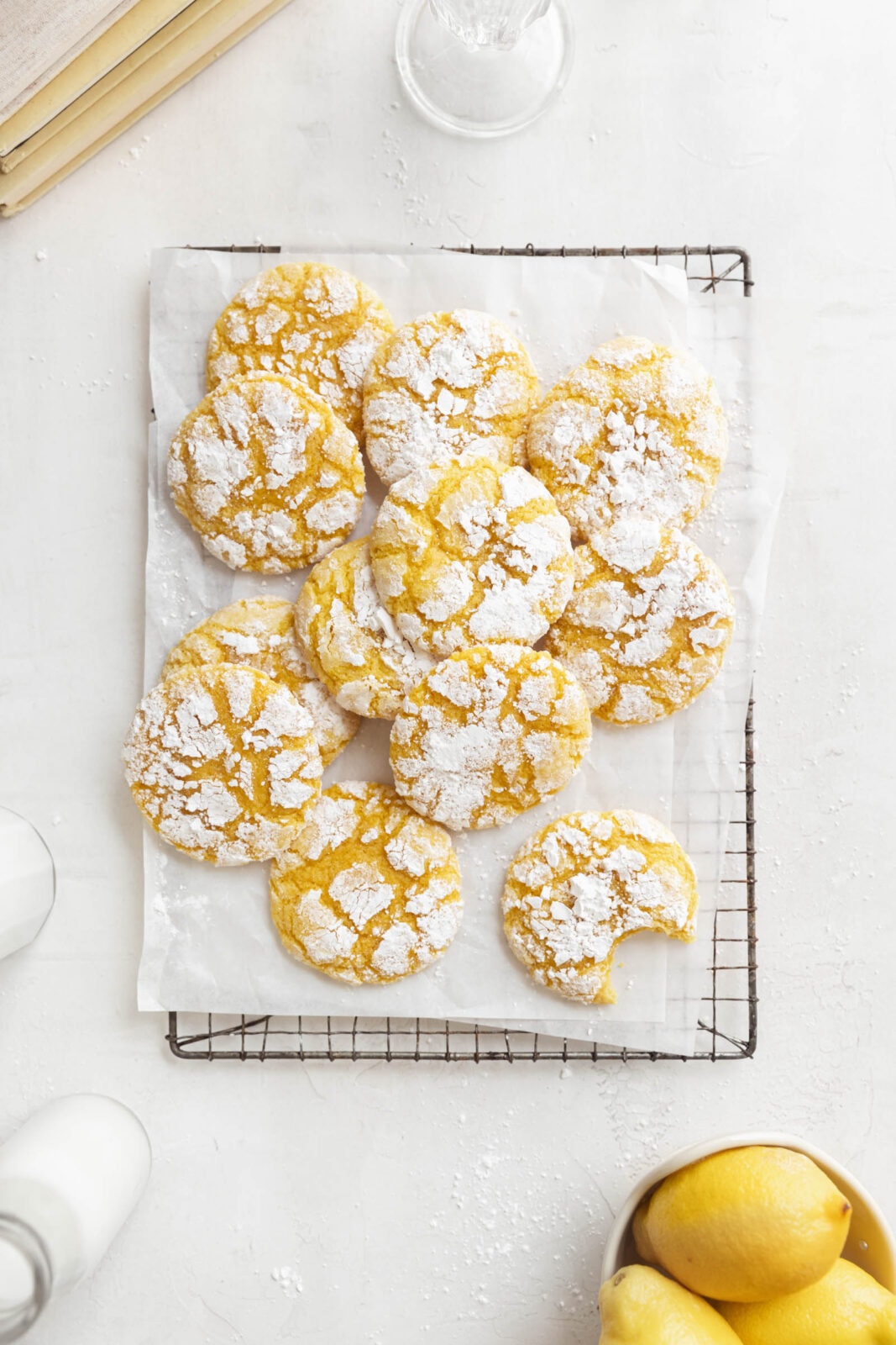 lemon crinkle cookies