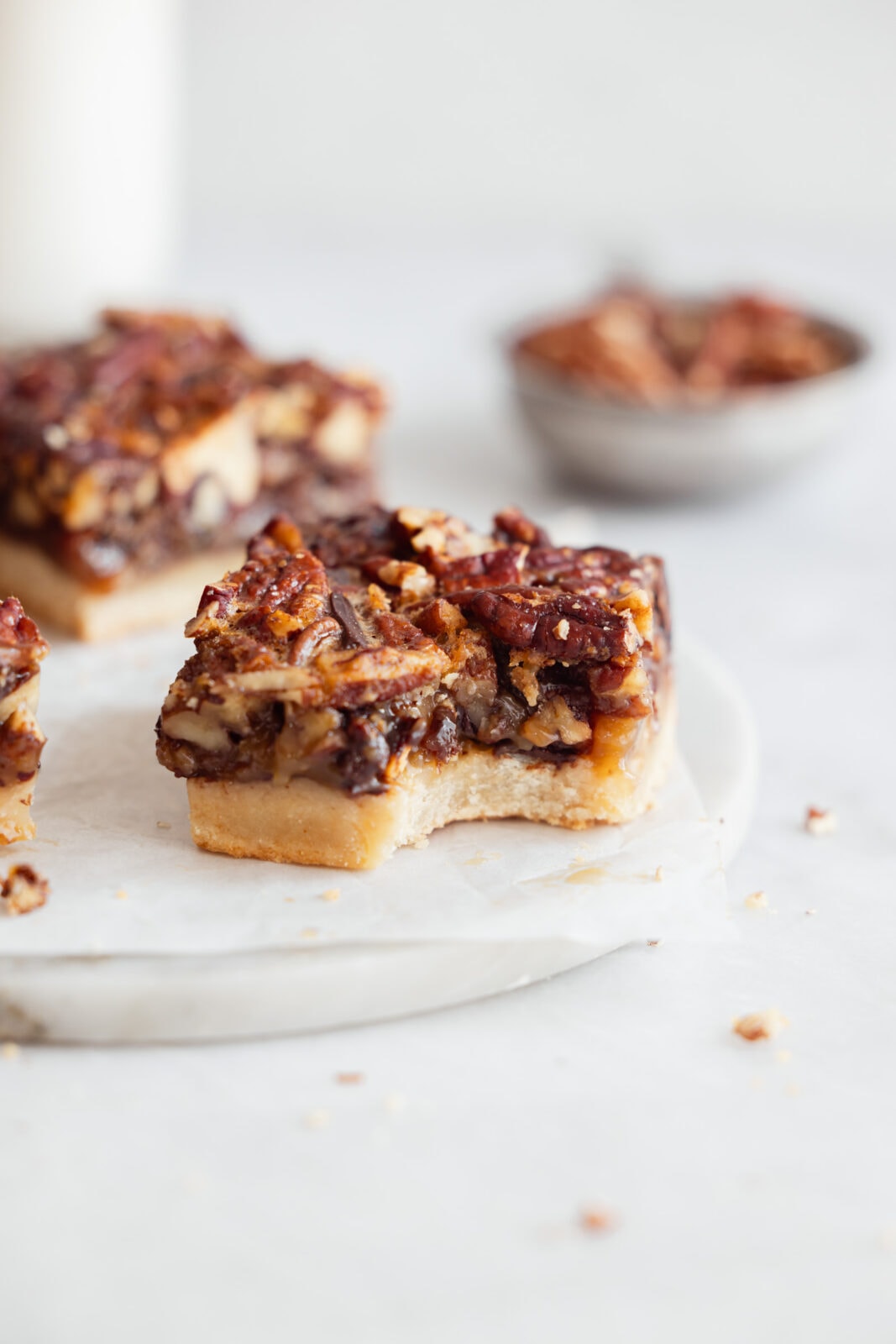bourbon chocolate pecan pie bars