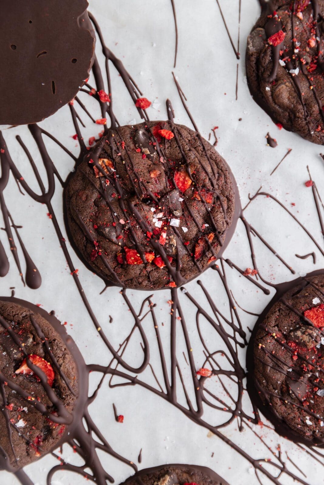 chocolate covered strawberry cookies