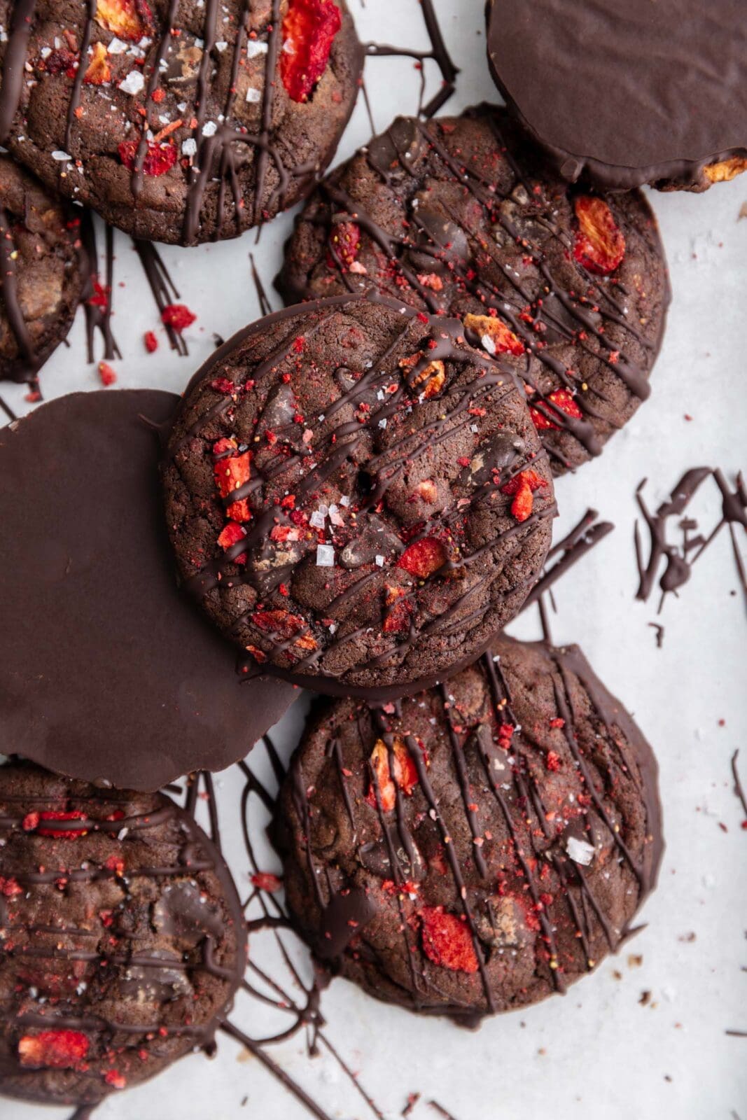 chocolate covered strawberry cookies