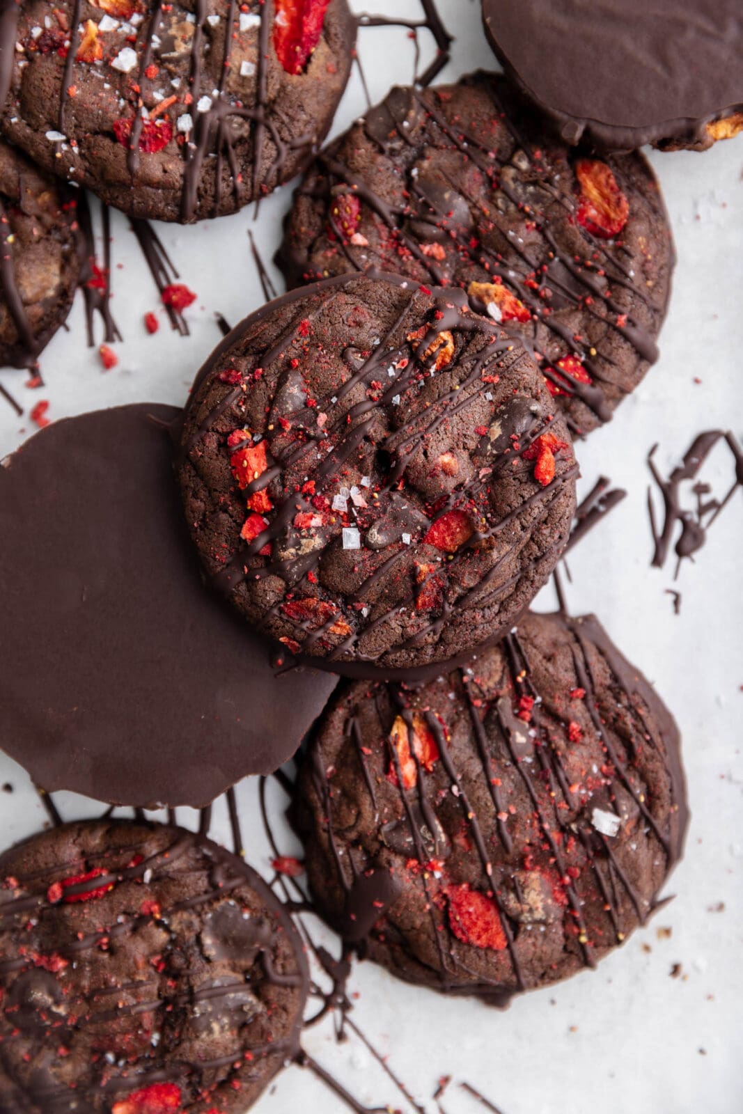 chocolate covered strawberry cookies