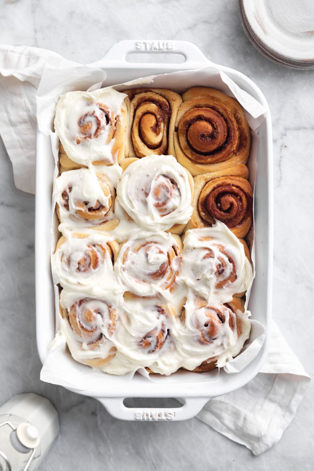 perfect cinnamon rolls with cream cheese frosting