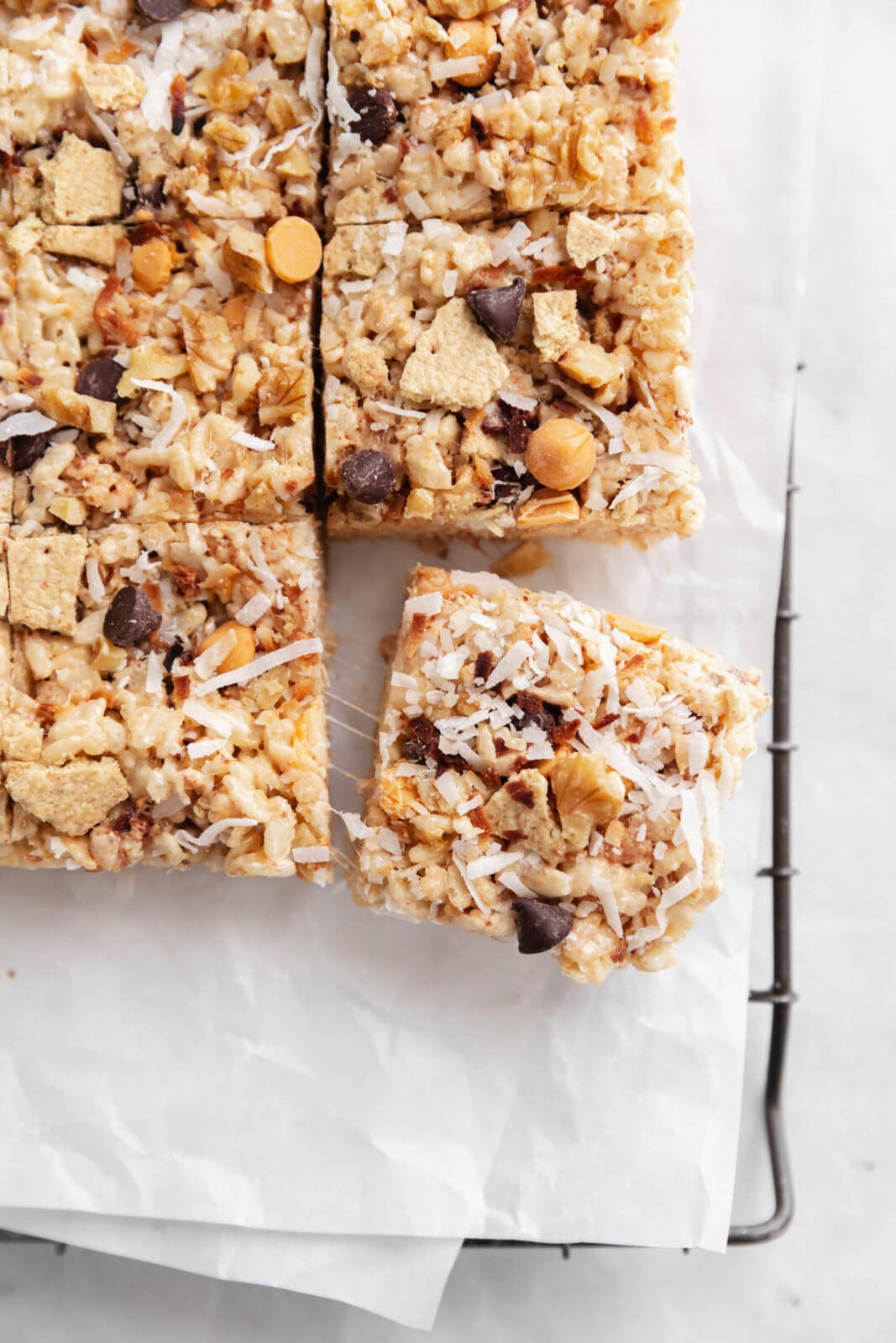 7 layer bar rice krispie treats
