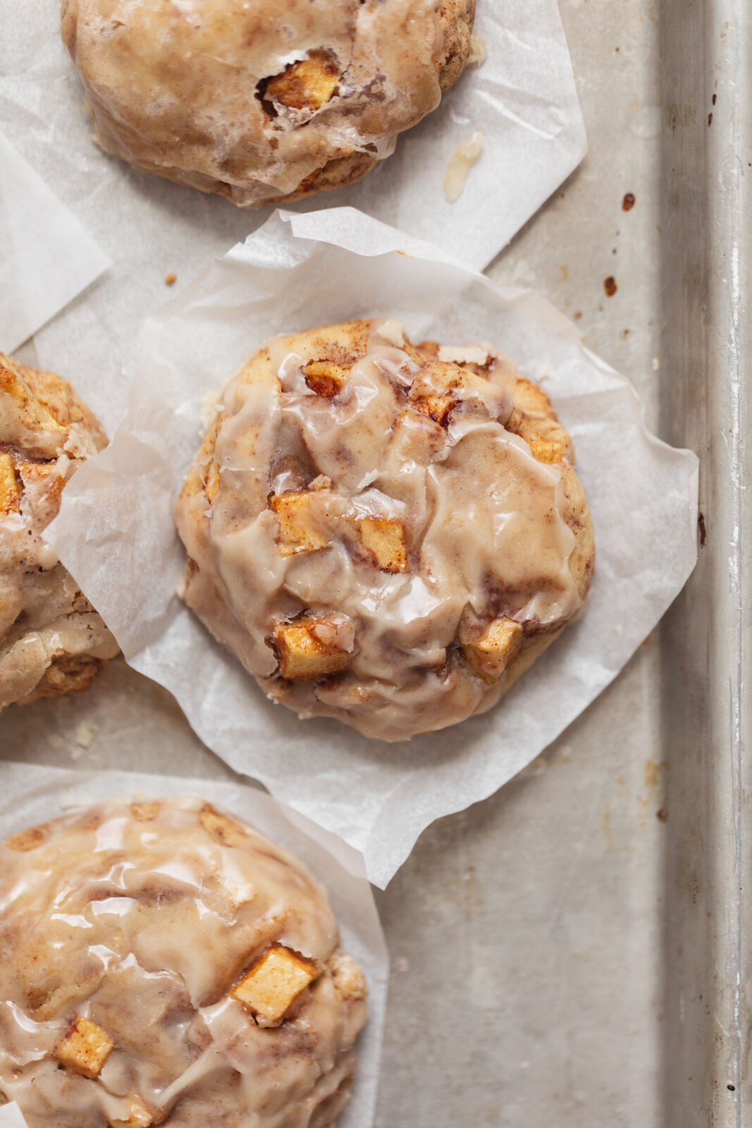 apple fritter cookies