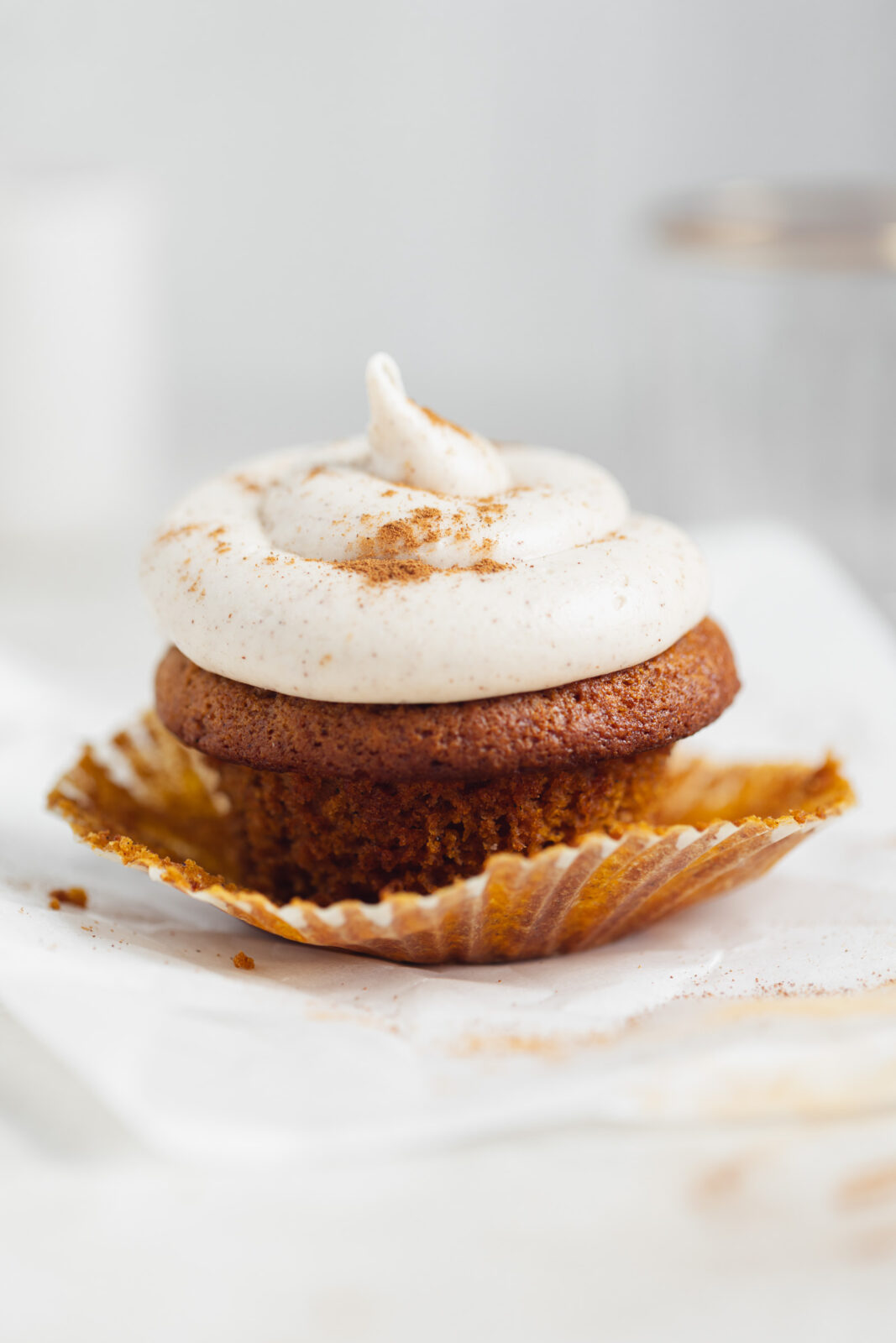 single serve caramel pumpkin cupcake