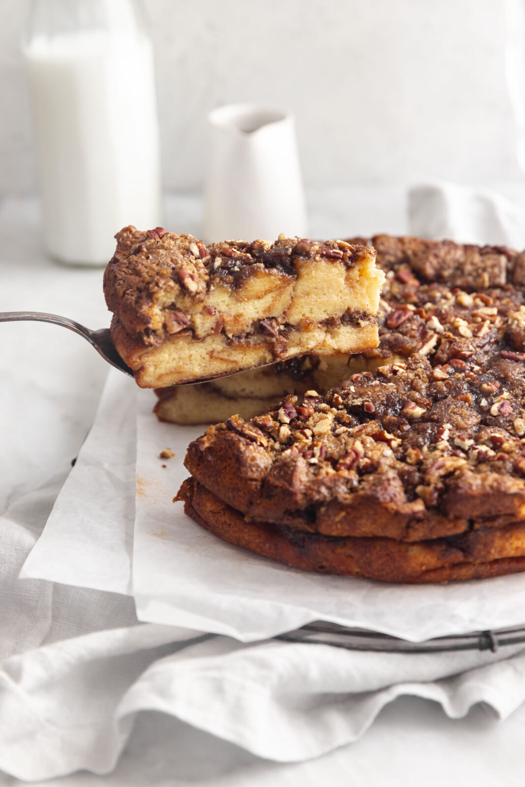 maple pecan bread pudding