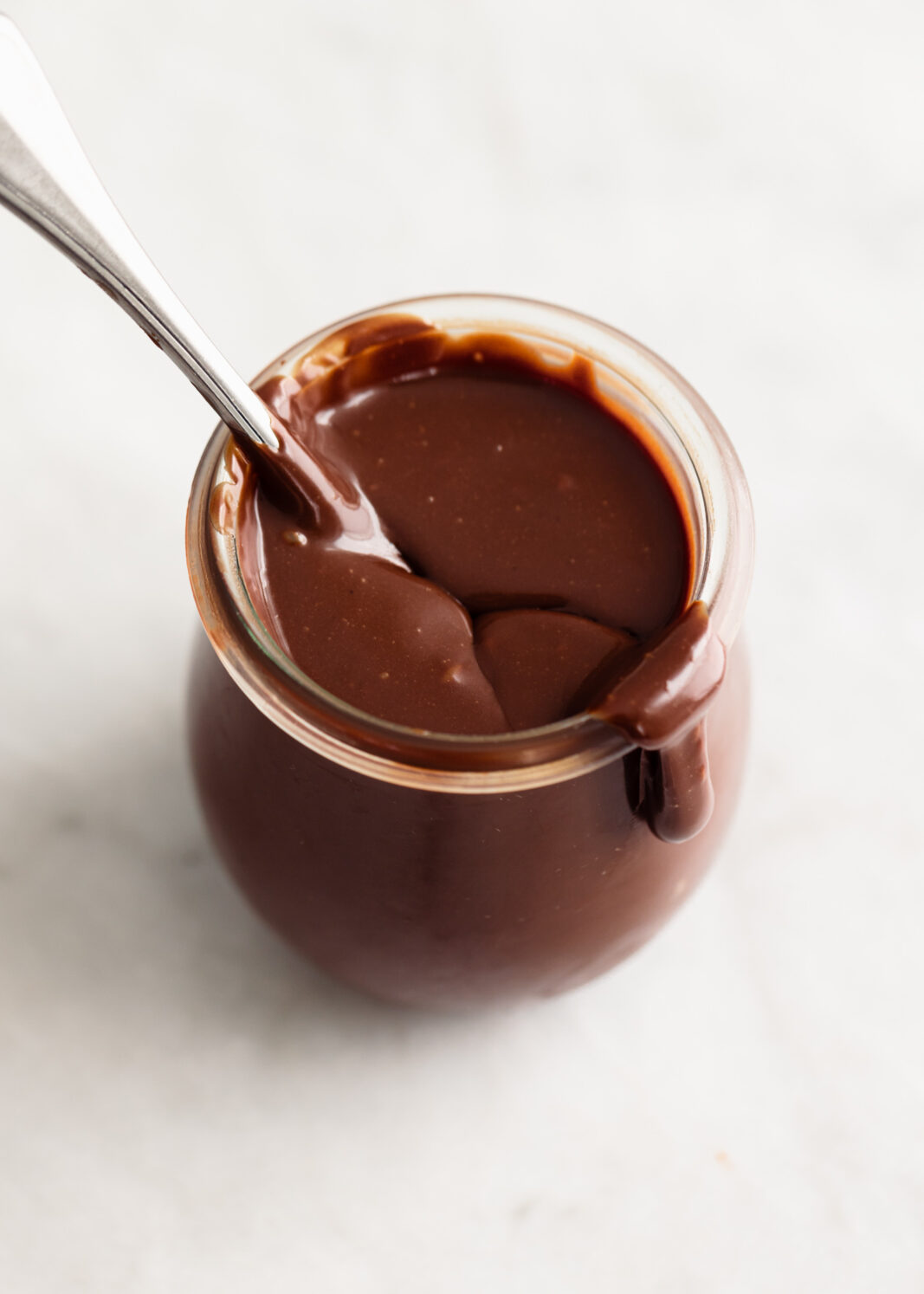 hot fudge sauce in a jar