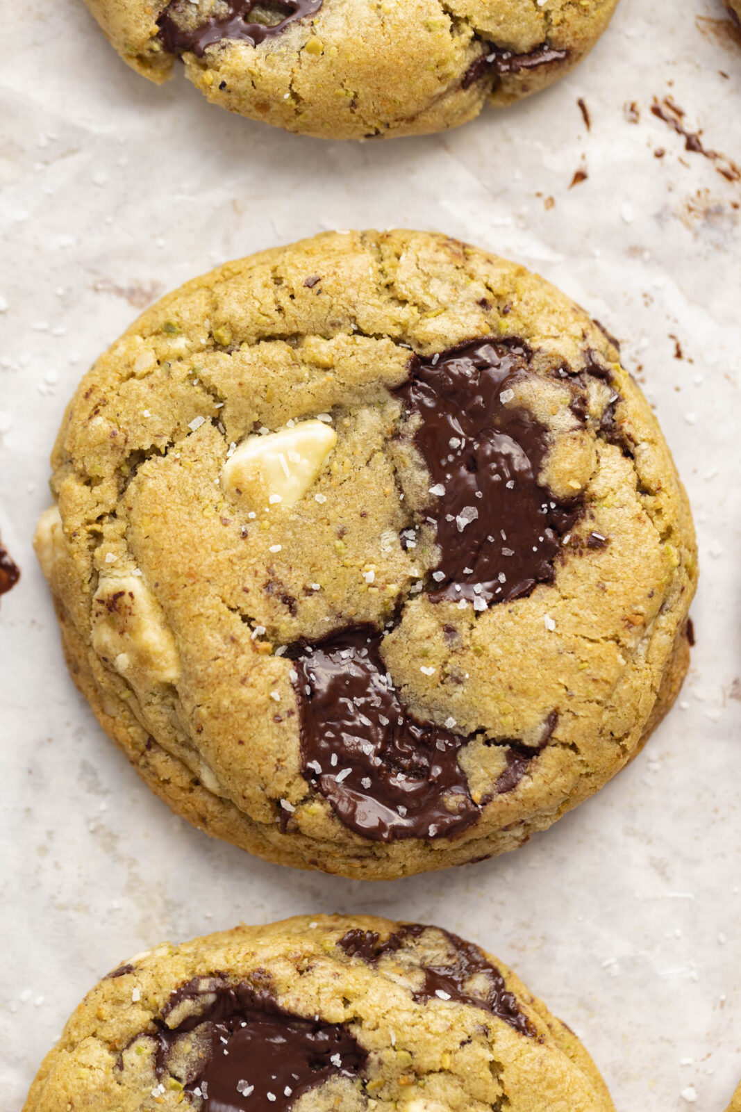 pistachio chocolate chip cookies