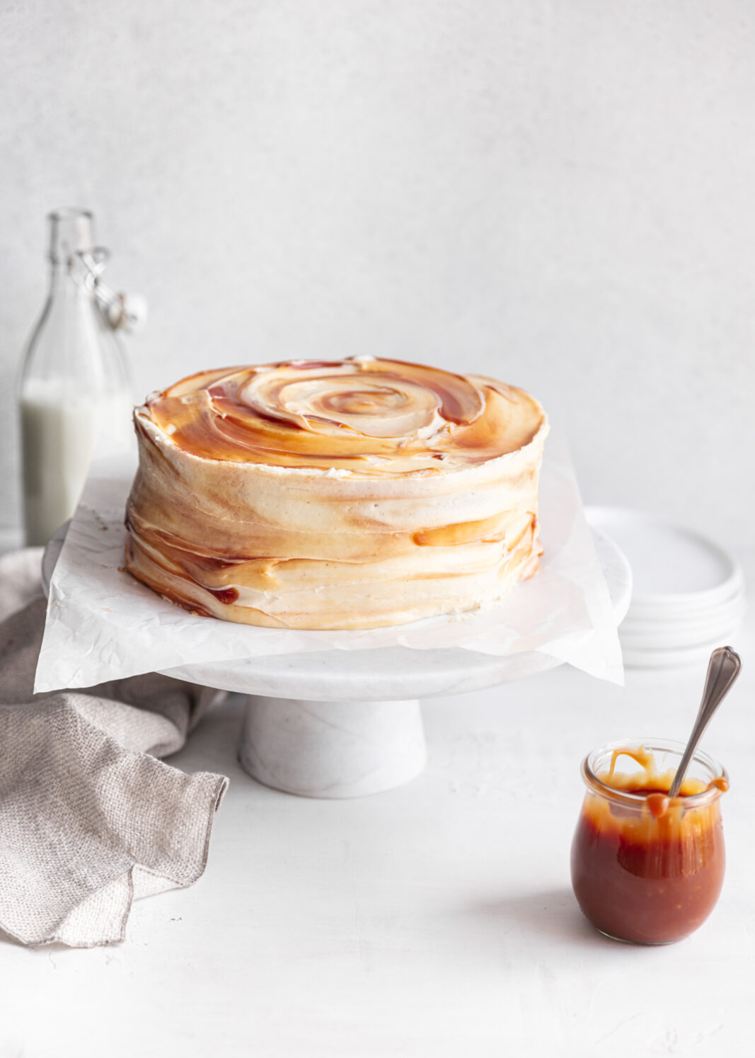 sticky toffee pudding layer cake