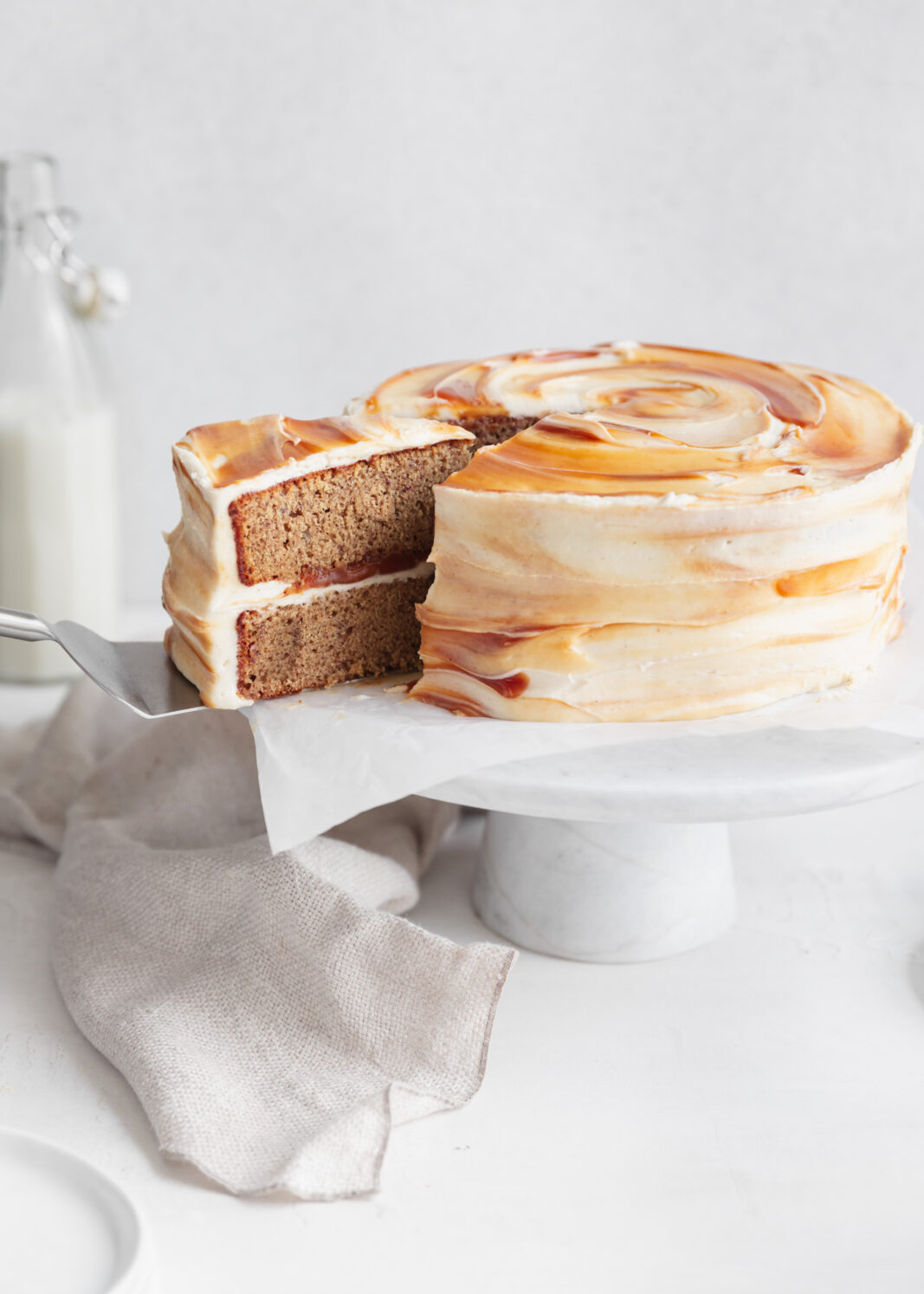 sticky toffee pudding layer cake