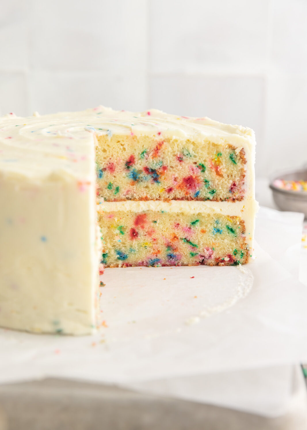 homemade funfetti cake