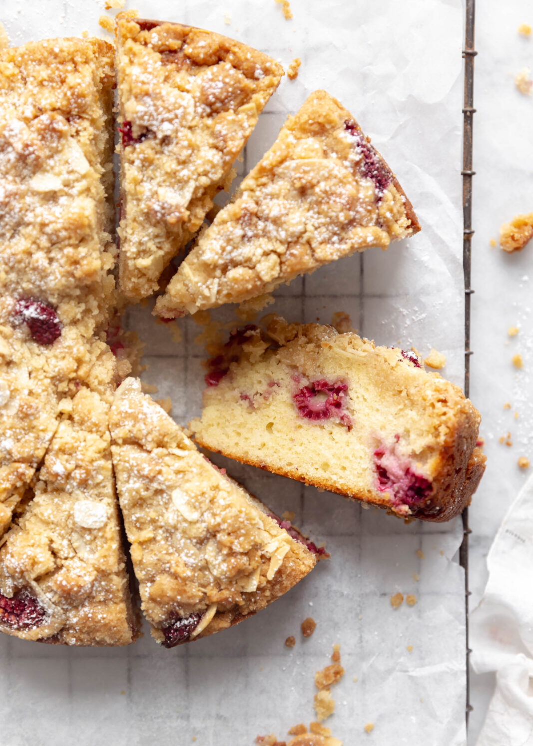 raspberry almond coffee cake