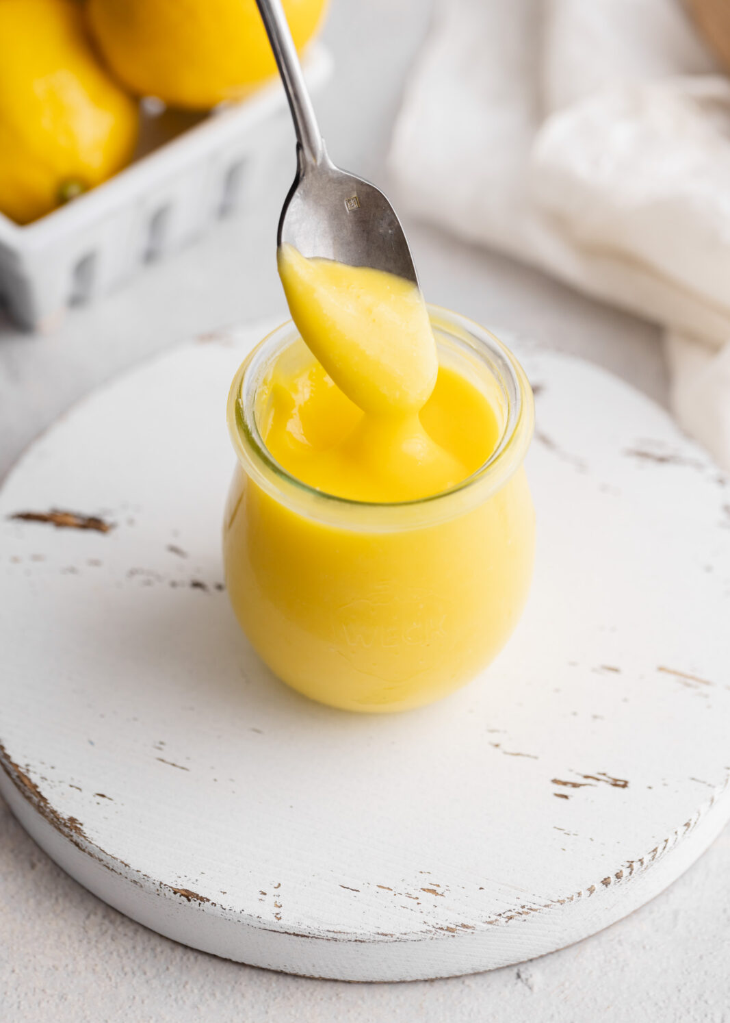 lemon curd in a jar