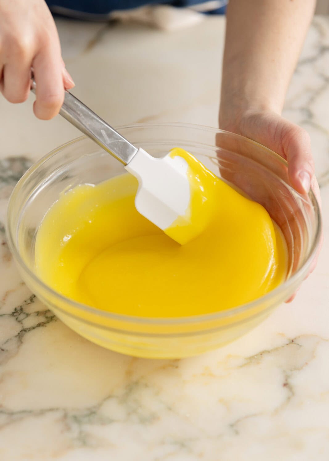 lemon curd in a bowl
