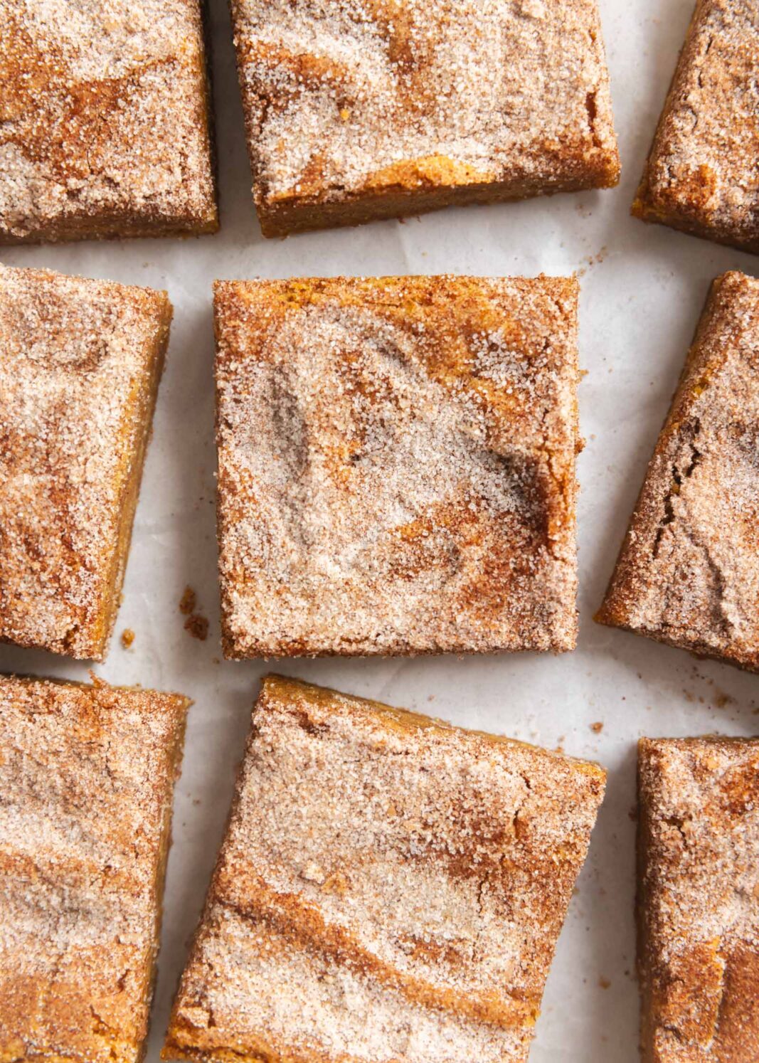 pumpkin snickerdoodle blondies