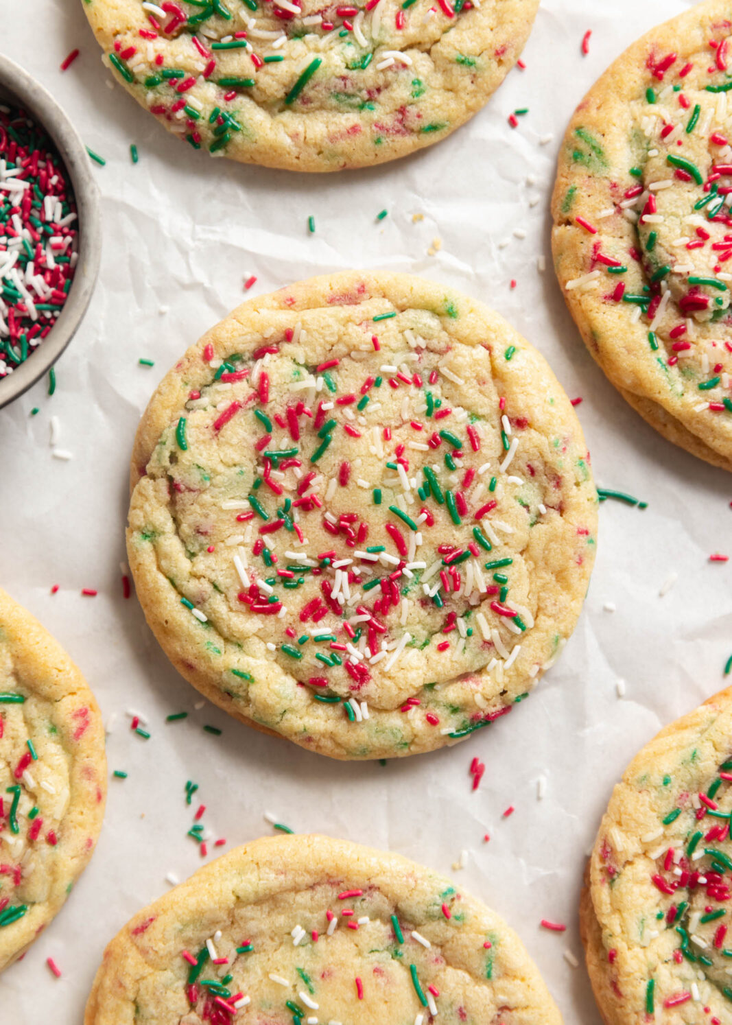 christmas sprinkle cookies