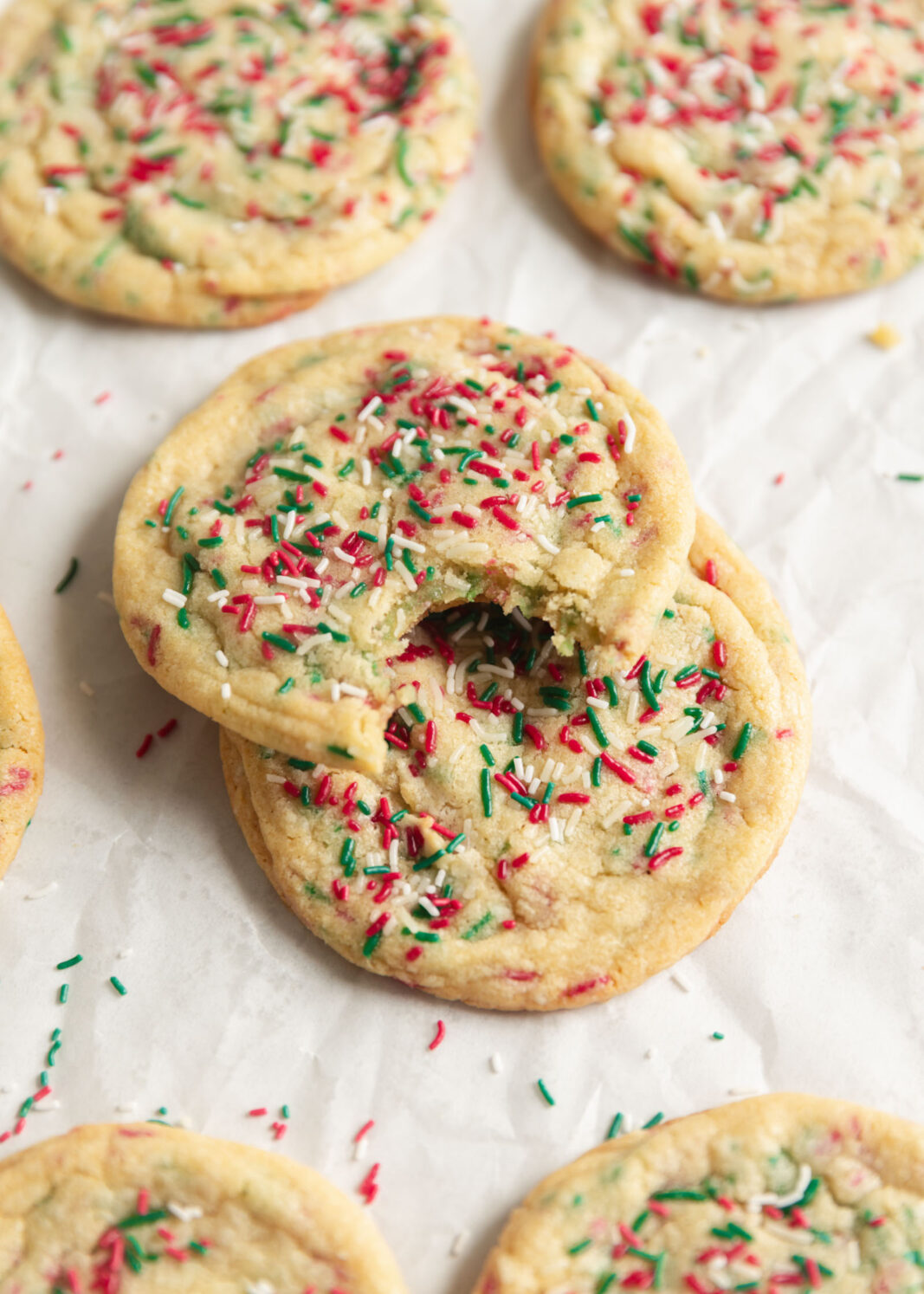 chirstmas sprinkle cookies