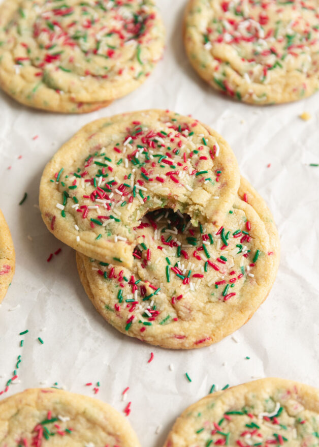 chirstmas sprinkle cookies