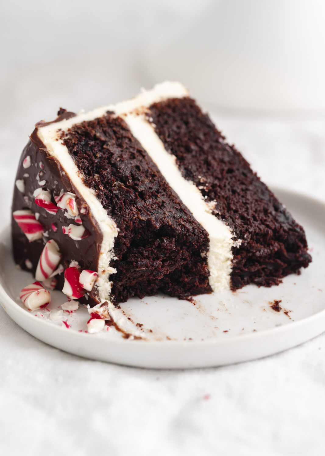 fudgy peppermint chocolate cake