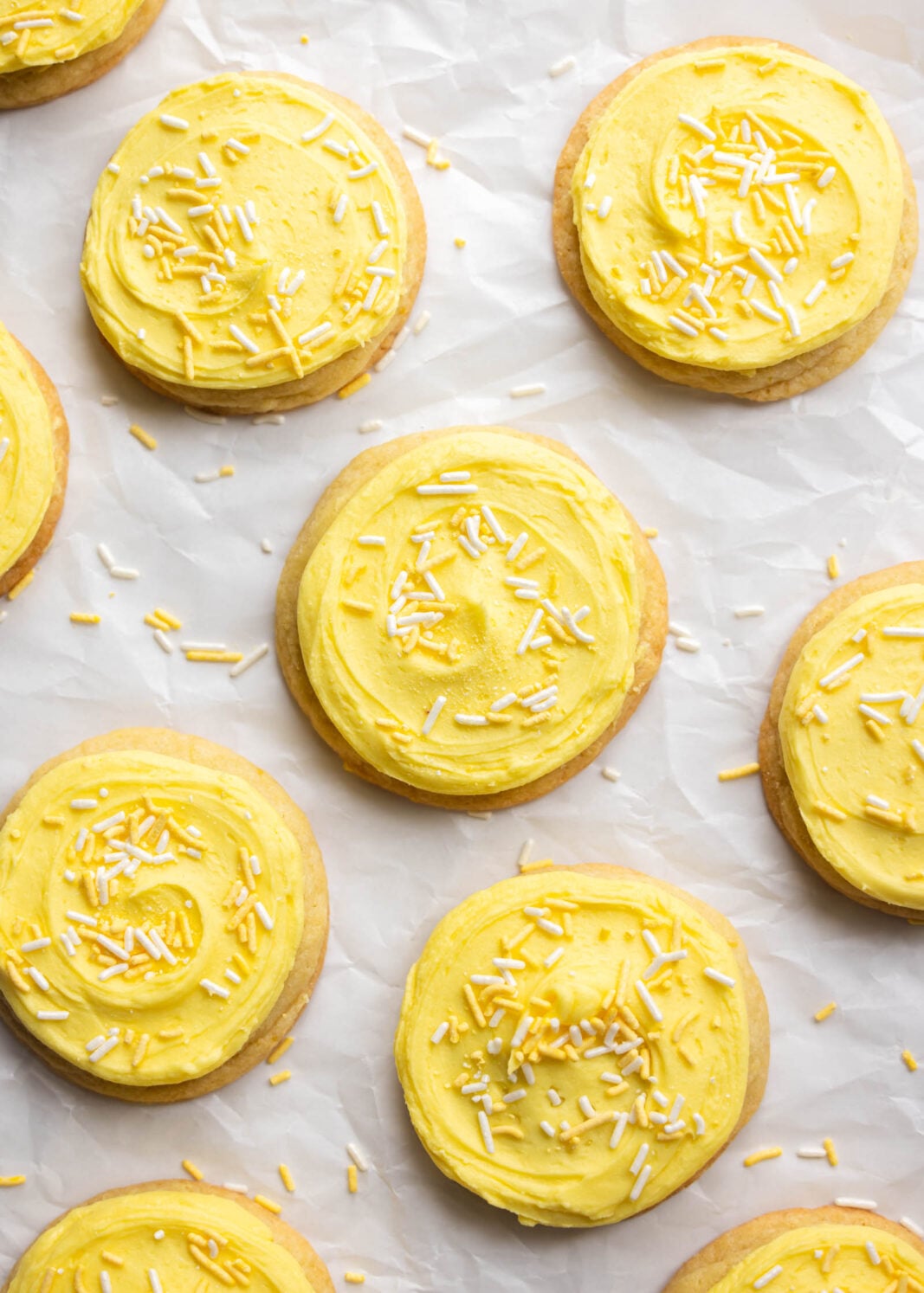 frosted lemon sugar cookies