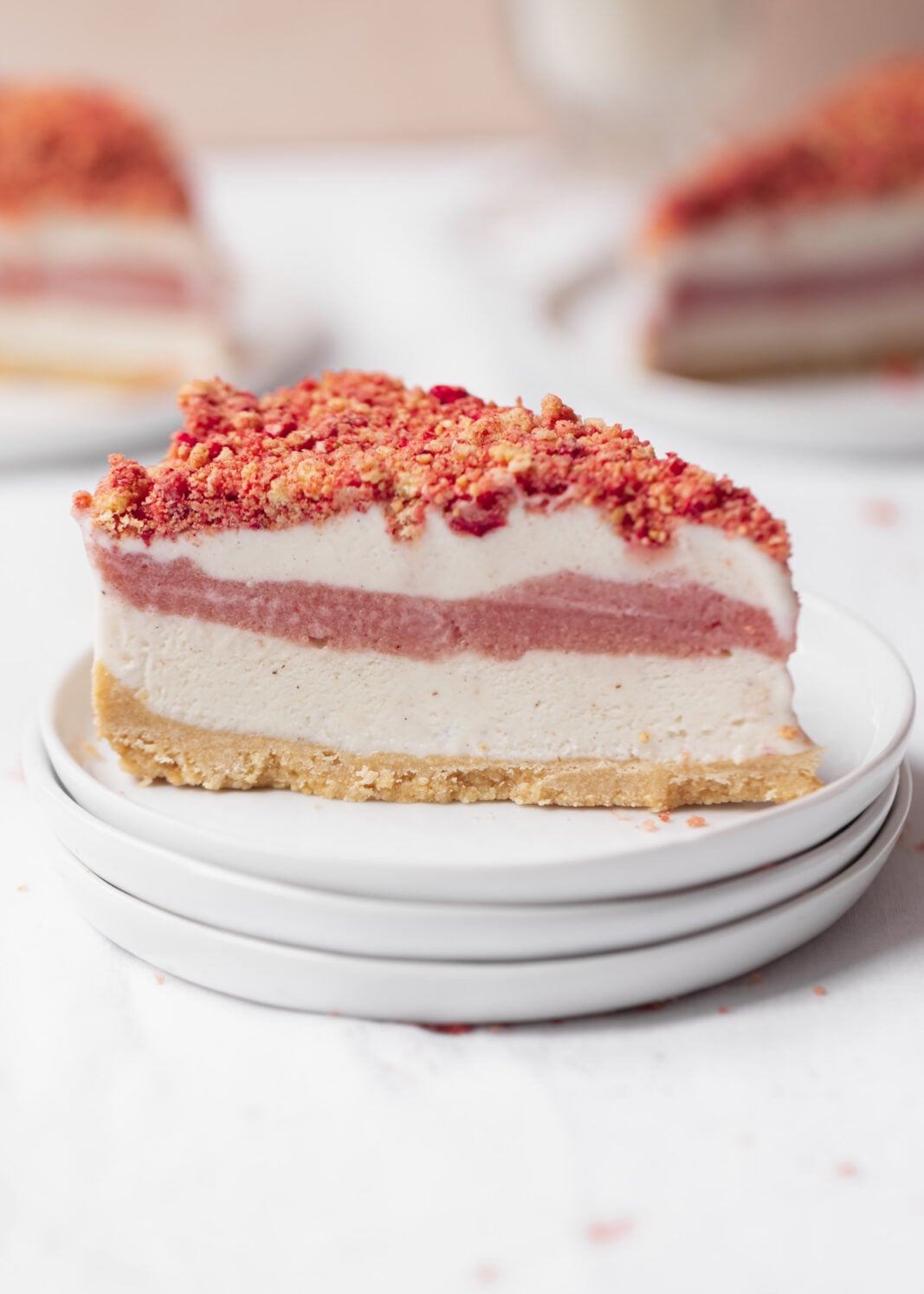 strawberry shortcake gelato cake